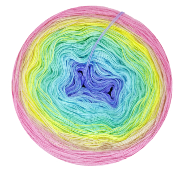 sanfter Regenbogen - 3fädig