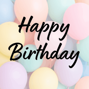 Happy Birthday Geschenkkarte