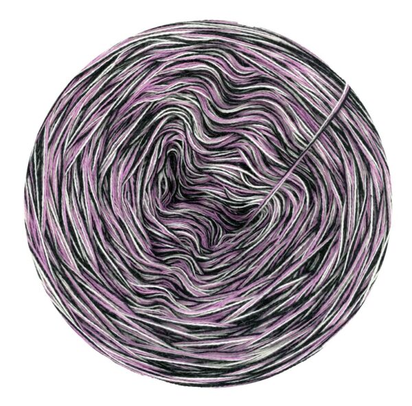 Bobbel meliert - Lakritze  - 3fädig