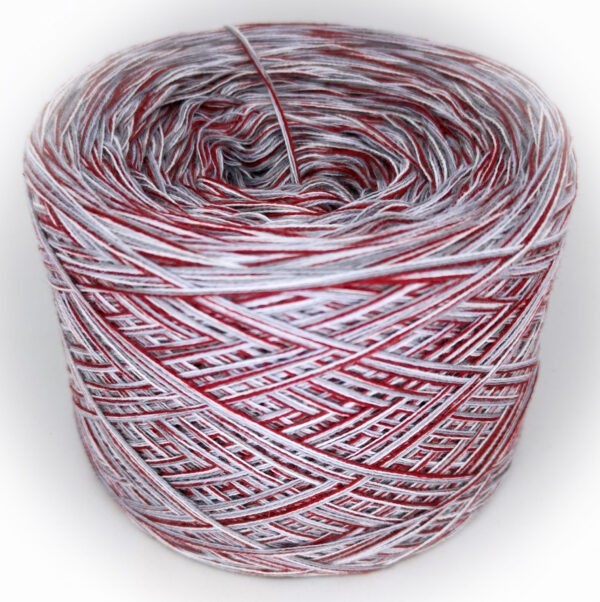 Bobbel meliert - Red Line - 4fädig – Bild 2