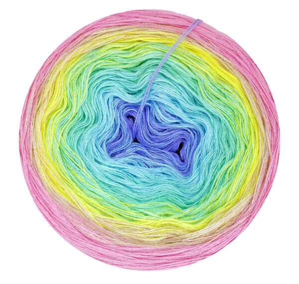 Farbverlaufsgarn - sanfter Regenbogen